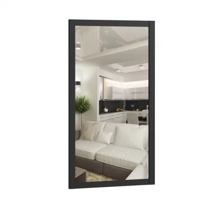 Тумба с зеркалом Техно ЛД 01 Дуб Крафт Белый Черный_6