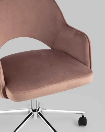 Компьютерное кресло Кларк велюр Розовый_7