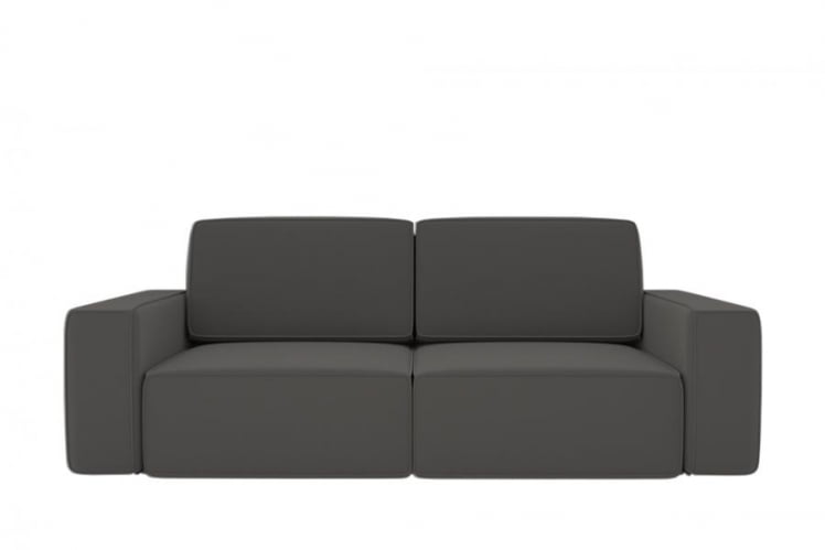 Диван прямой Сунндал (Berhouse) Цвет фасада: Серый велюр; Тип: Прямой; Материал фасада: Металл/Велюр_0