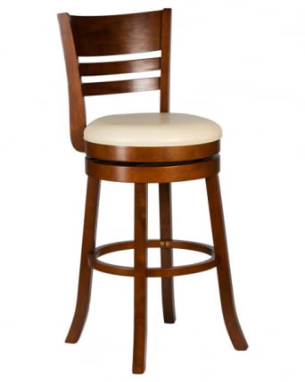 Вращающийся полубарный стул DOBRIN WILLIAM COUNTER (шоколад, кремовый) 2 шт_5