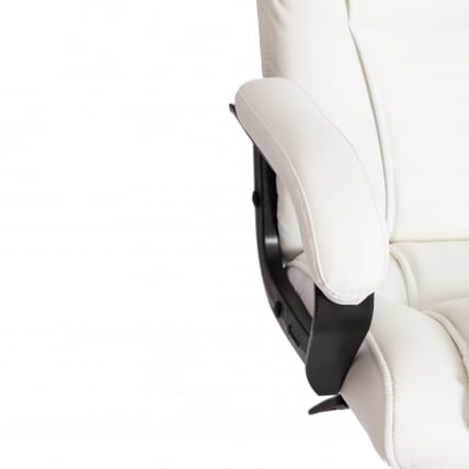 Кресло BERGAMO хром (22) кож/зам, белый, 36-01_8