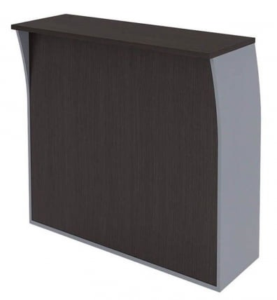 Стойка ресепшн прямая IMAGO РС-2 Венге Магия Металлик_0