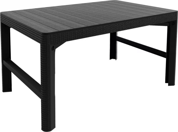 Столик Lyon rattan table Графит_1