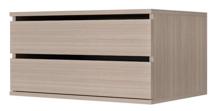 Тумба с 2 ящиками Хит-Т-14 Ясень шимо светлый_0