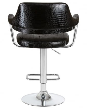 Стул барный DOBRIN CHARLY (черный крокодил) 2 шт_5
