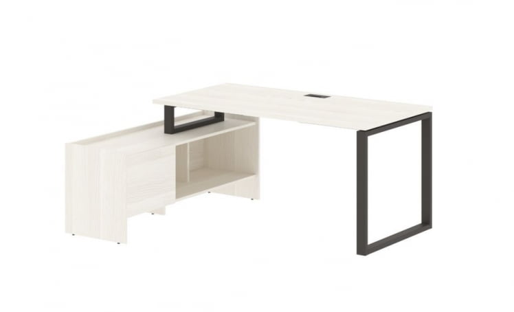 Стол с тумбой EDIS EQCT 17814 Ясень Траун Мокко_0