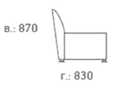 Euroforma Европа 2-х местный диван Ecotex 3011 (бордовый)_77665_3