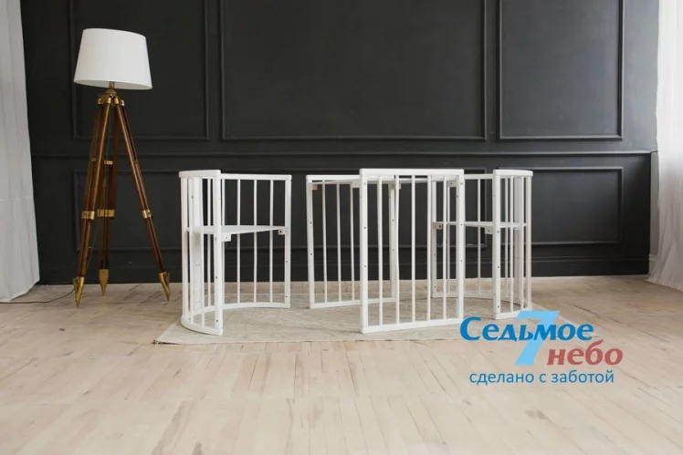 Кровать-трансформер 6-в-1 Merry Happy 01 Белая_1