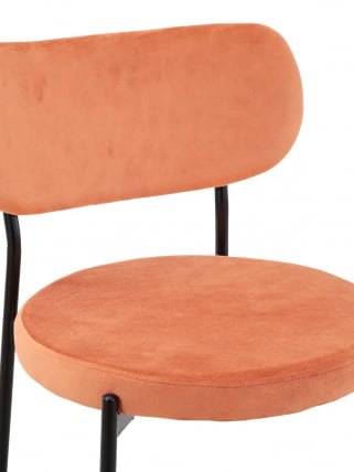 Стул полубарный Барбара (Б) велюр Терракотовый_6