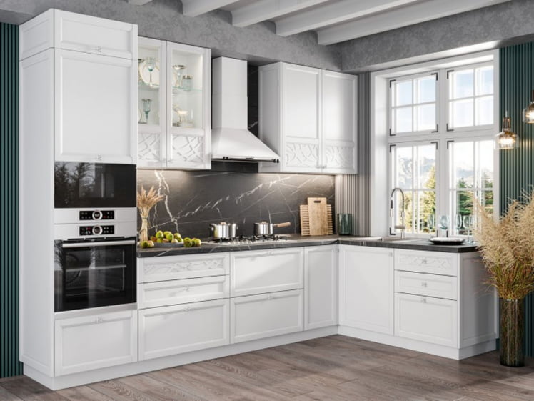 Тумба кухонная 400 Джулия ЛД 284.020.000.003 Белый_2