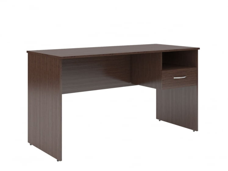 Стол письменный (S-1400) с правой подвесной тумбой Легно Темный_0