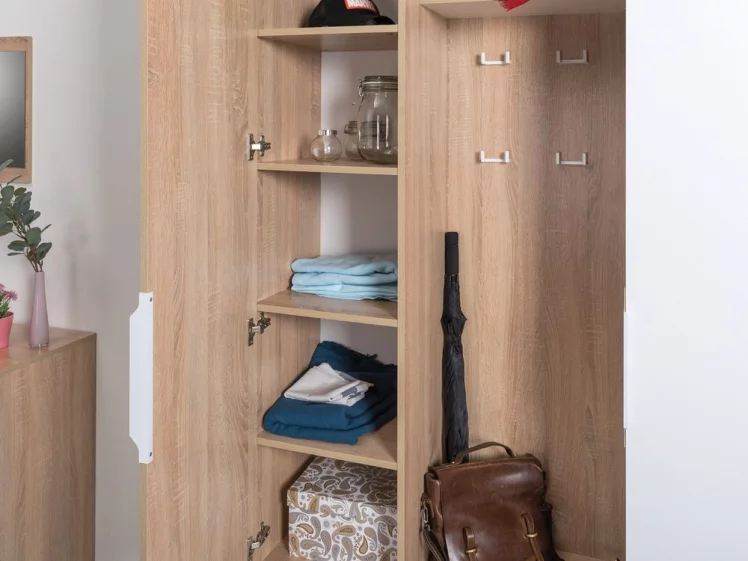 Прихожая Куба комплект №1 Дуб сонома-белый премиум_5