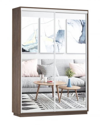 Шкаф-купе двухдверный Экспресс Дуо Экспенс 1600х2200h Венге_0