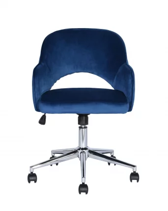 Компьютерное кресло Кларк велюр Синий_3