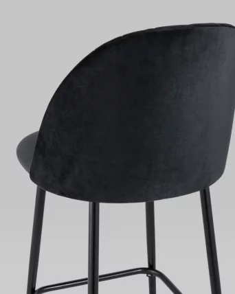 Стул полубарный Марсель ПЛ велюр Черный_6