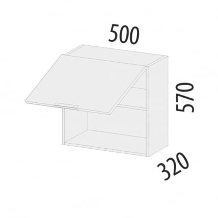Шкаф над вытяжкой (с системой плавного закрывания) Дакота 103.12_4
