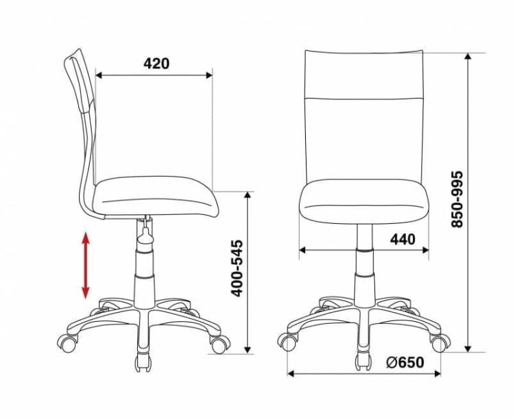 Кресло Бюрократ CH-1399 BLACK Черное_4