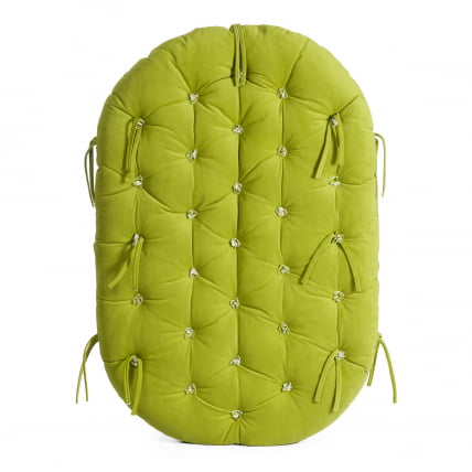 Диван MAMASAN/МАМАСАН 23/02 W /с подушкой/ подушка 182х119 см, 169х102х80 см, Antique brown (античный черно-коричневый), флок, олива, 23_15