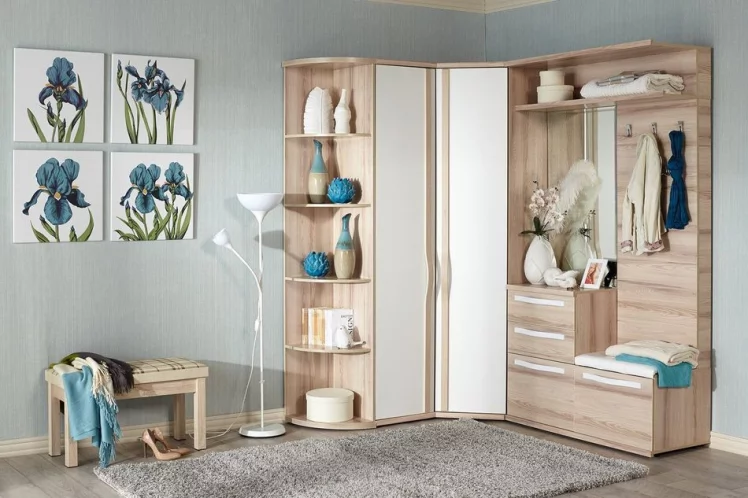 Шкаф угловой 45 (корпус) Марта ЛД 124.030.000 М Дезира Эш_2