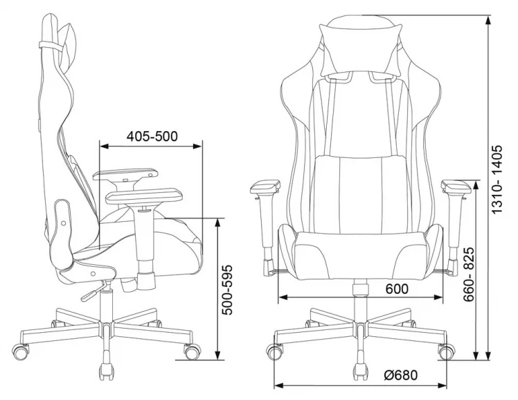 Геймерское кресло Zombie VIKING TANK BLUE_13