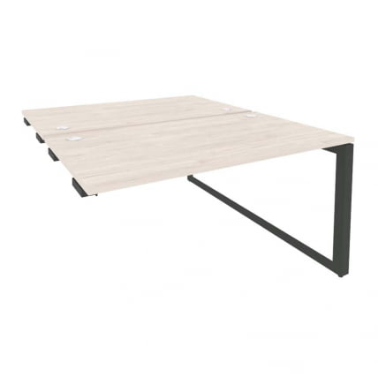 Стол-приставка двойной на О-образном м/к к опорым элем. ONIX O.MO-D.SPR-3.8 Денвер Светлый/Антрацит_0