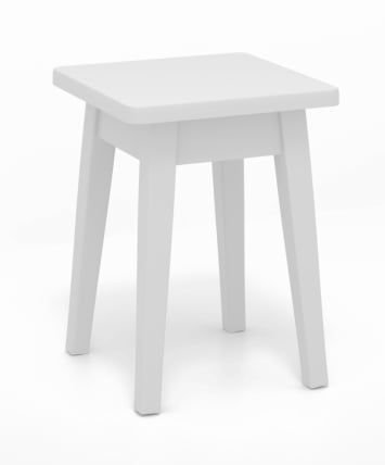 Табурет из массива Белый_1