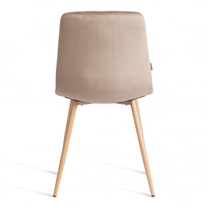 Стул CHILLY (mod. JSC-220) Велюр/металл , 44,5х52,5х88 см, Beige (бежевый) HLR8 / натуральный_3