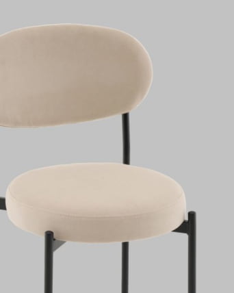 Стул Полубарный Бриф DD ПБ велюр бежевый_6