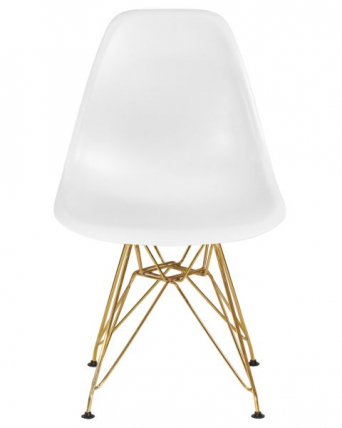 Стул обеденный ДОБРИН ДСР (ножки золотые, цвет белый (В-02)) 4 шт / DOBRIN DSR (W-02))_6