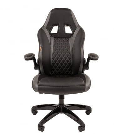 Кресло геймерское CHAIRMAN GAME 15 Черный Серый_1