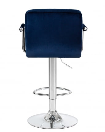 Стул барный DOBRIN KRUGER ARM Синий велюр MJ9-117_4