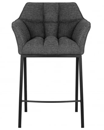 Стул полубарный DOBRIN LUCAS COUNTER (серая ткань (F-22))_5