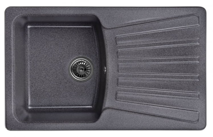 Кухонная мойка GRANULA 8001 Графит_0