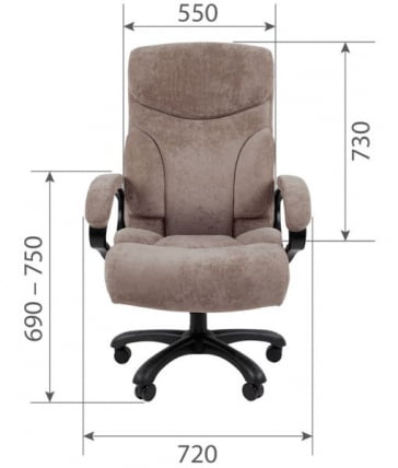 Офисное кресло CHAIRMAN HOME 401 Темно-серый_3