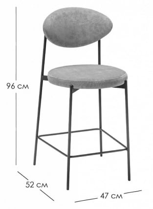 Стул полубарный Gawaii Blue_5