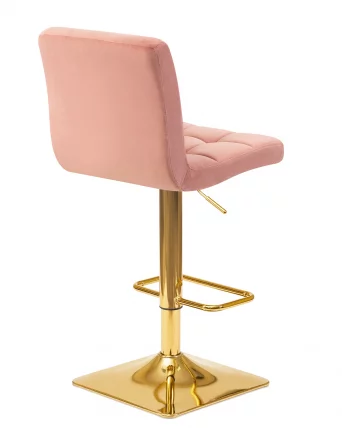 Стул барный DOBRIN GOLDIE Пудрово-розовый велюр MJ9-32_3