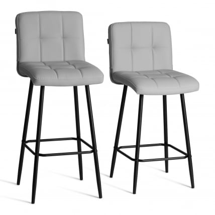 Полубарный стул Medeo/Медео экокожа , черный, 42х56х102 см_14