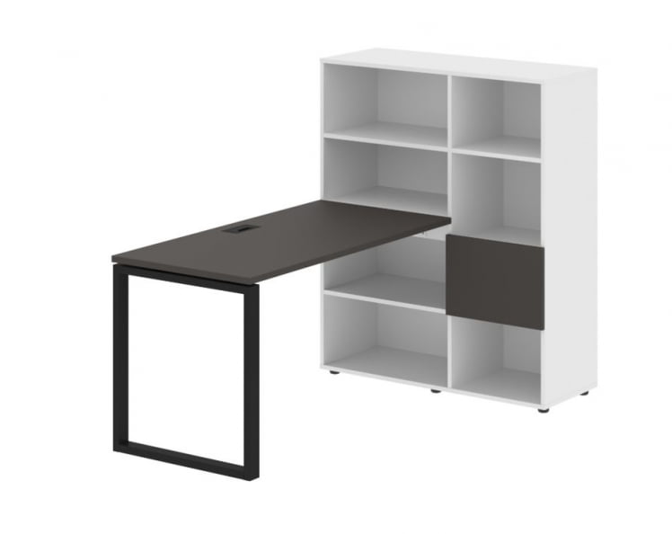 Рабочая станция EDIS EQRST 1113 Мокко Черный Белый_0