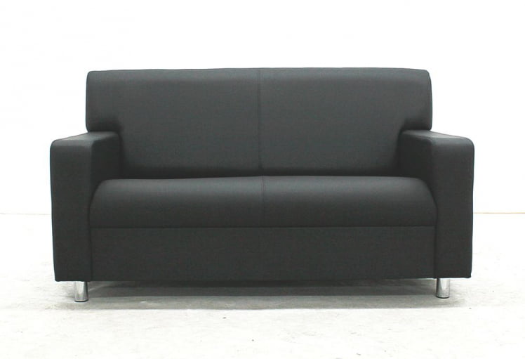 Диван офисный двойной Клерк 3 Черный Ecotex 3001_1