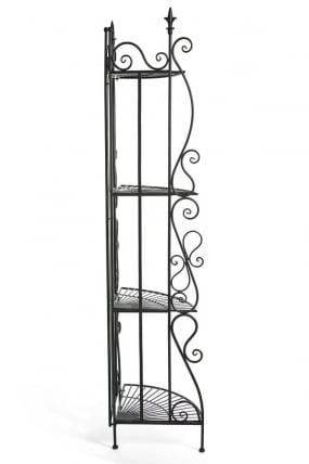 Этажерка угловая Secret De Maison 001 стальной сплав, 50х35х160см, черный_2