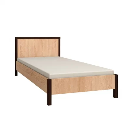 Кровать (1200) BAUHAUS 4 Дуб Сонома/Орех шоколадный(спальня)_0