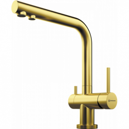 Смеситель Omoikiri Nagano-Pvd-G Латунь/Светлое Золото_0