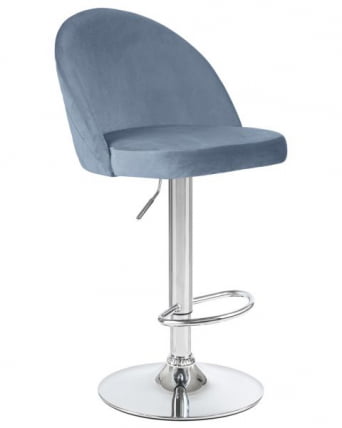 Стул барный ДОБРИН МИЛАНА (пудрово-голубой велюр (МДЖ9-74)) 2 шт / DOBRIN MILANA (MJ9-74))_2