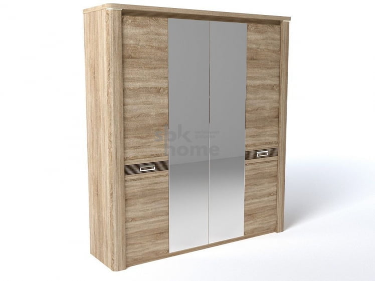 Шкаф 4-х дверный, Магнолия (2048*550*2280) Бардолино, 10813 _0