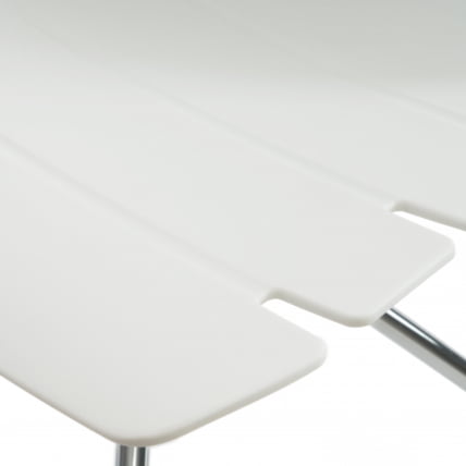 Стул офисный HANSEN (mod. 606-1) Белый/хром_5