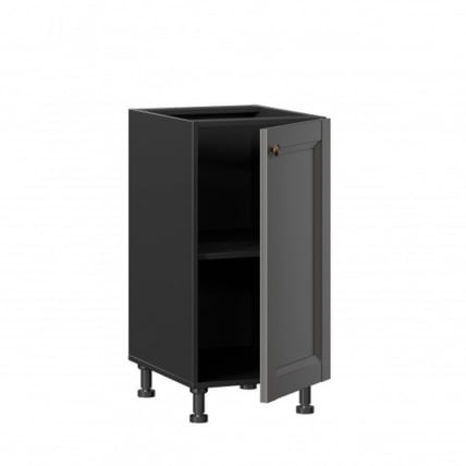 Тумба кухонная 400 Амели-3 ЛД 299.020.000.004 Черный Оникс серый_1