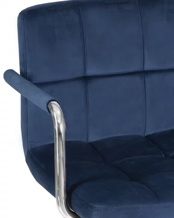 Офисное кресло для персонала DOBRIN TERRY Синий велюр MJ9-117_6