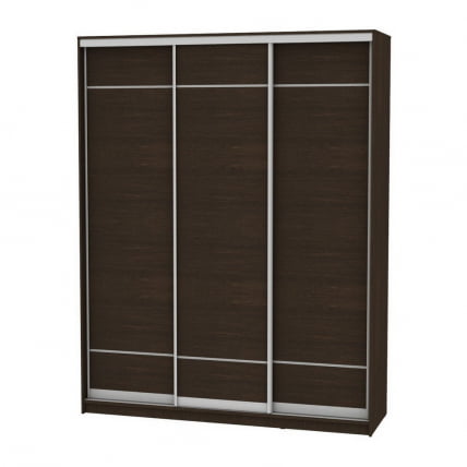 Шкаф-купе B-220х180х60-2(Венге-D7D7D7)_0