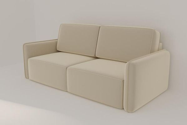 Диван прямой Сунне (Berhouse) Цвет фасада: Левис 02 велюр; Тип: Прямой; Материал фасада: Металл/Велюр_1