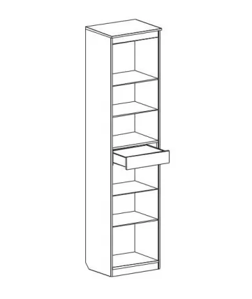 Витрина Элана (В) Дуб сонома_1